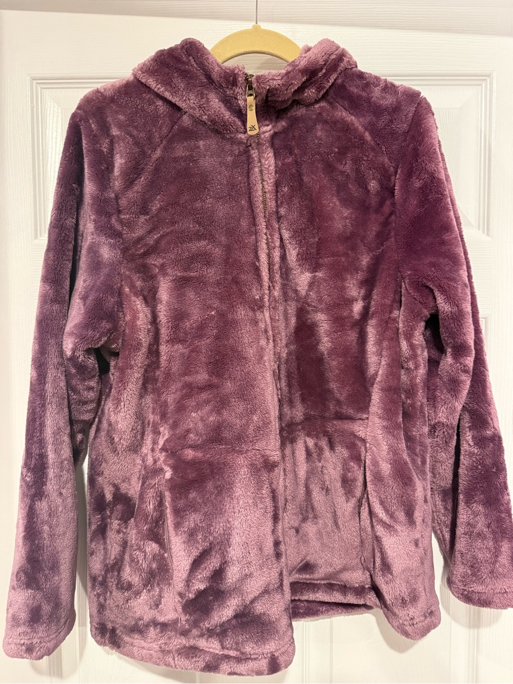 ZeroXposur Plush Hooded Jacket in Mauve